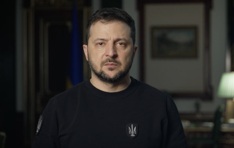 Vladimir Zelenski – 24 fevralda milyonlarla insan seçim etdik, bu, ağrı, kədər, inam və birlik ili idi, bilirik ki, bu, bizim qələbə ilimiz olacaq