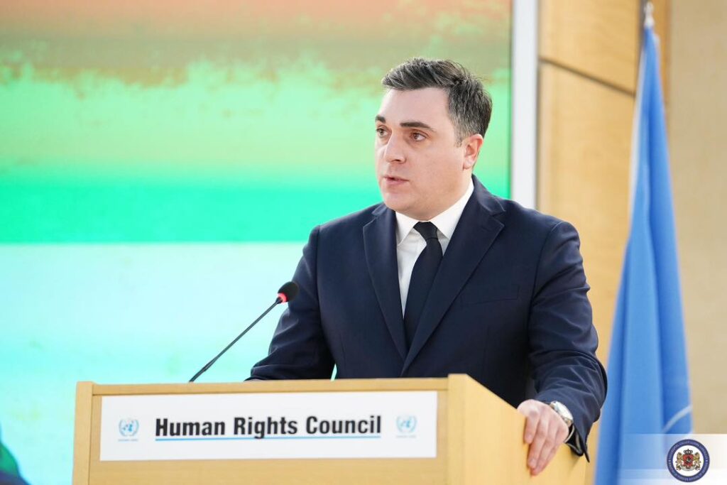 Georgian FM addresses 52nd session of UNHRC
