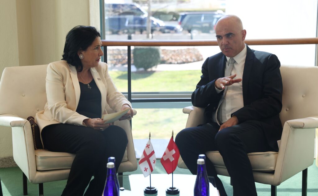 Президенты Грузии и Швейцарии обсудили текущую ситуацию на оккупированных территориях Грузии