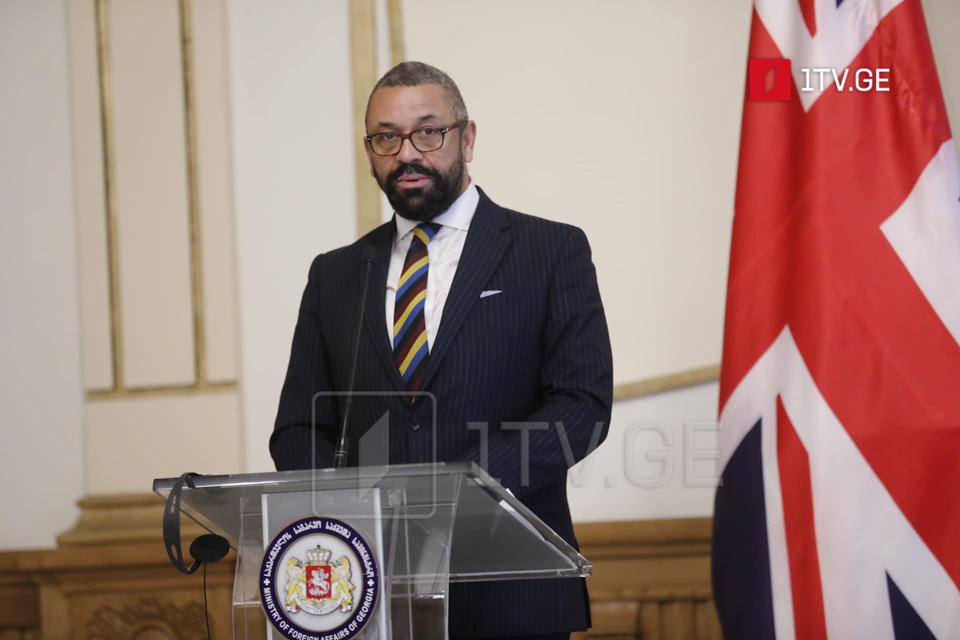 Foreign Secretary James Cleverly: UK continues unwavering support to Georgia's sovereignty, territorial integrity