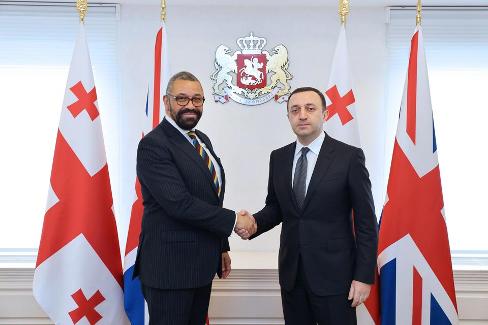 Ираклий Гарибашвили встретился с министром иностранных дел Великобритании Джеймсом Клеверли