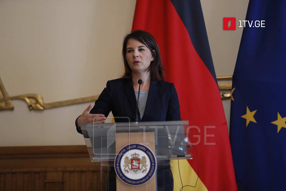Анналена Бербок - Я приехала не только как министр иностранных дел Германии, но и как друг этой страны, который поддержит интеграцию Грузии в Евросоюз