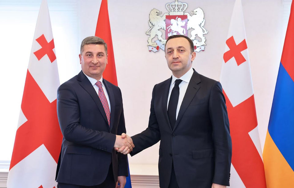 Georgian PM meets Armenian Minister of Infrastructure and Territorial Administration
