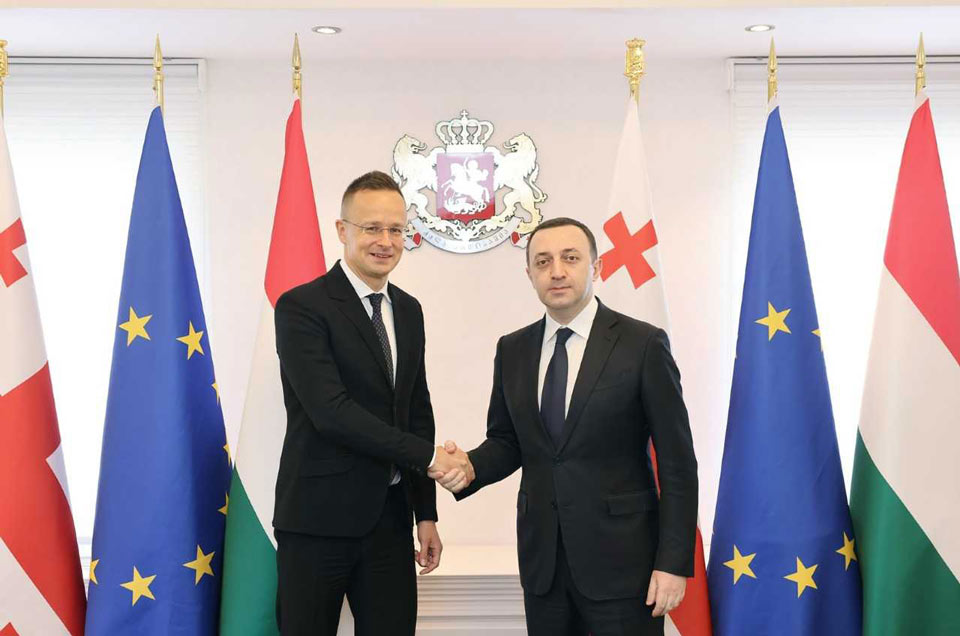 Ираклий Гарибашвили встретился с министром иностранных дел и торговли Венгрии