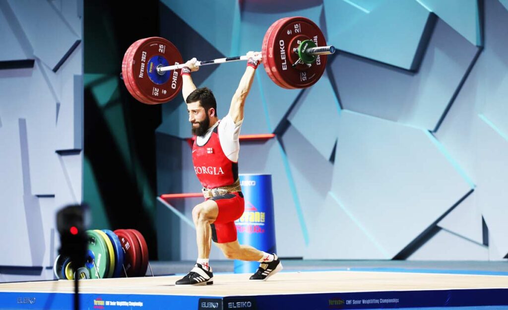 Georgia's Ramin Shamilishvili wins bronze, silver, gold at European Weightlifting Championships