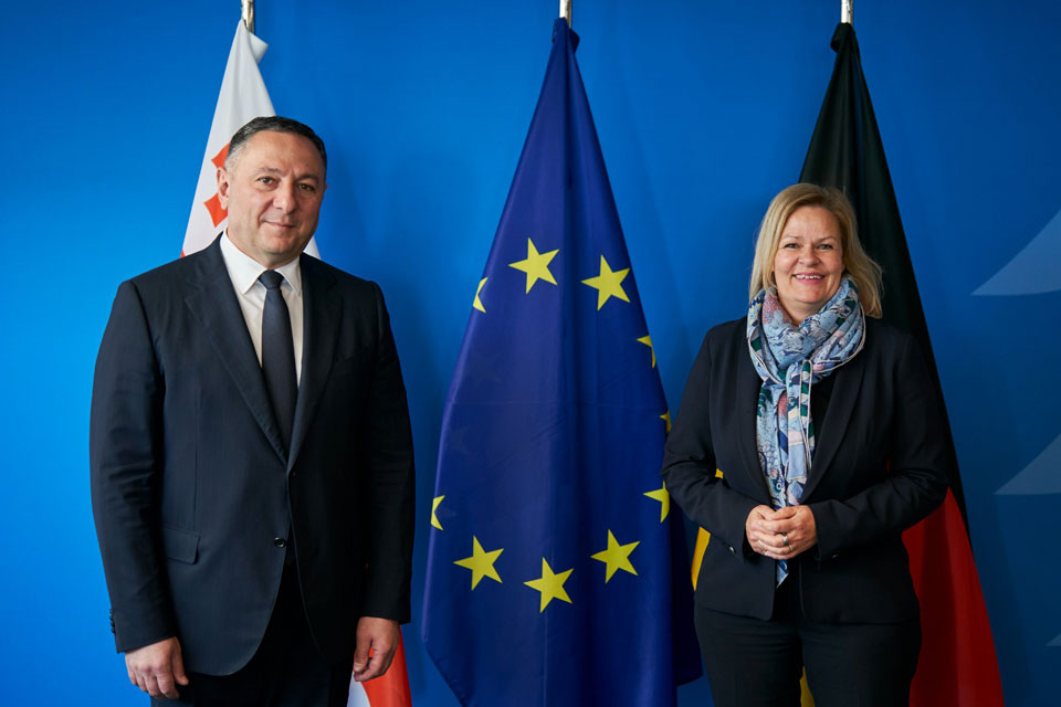 Georgian Interior Minister meets German colleague