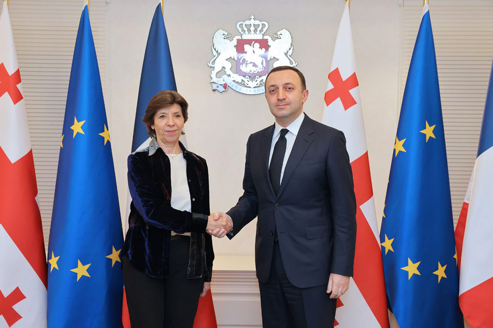 Ираклий Гарибашвили встретился с министром иностранных дел Франции