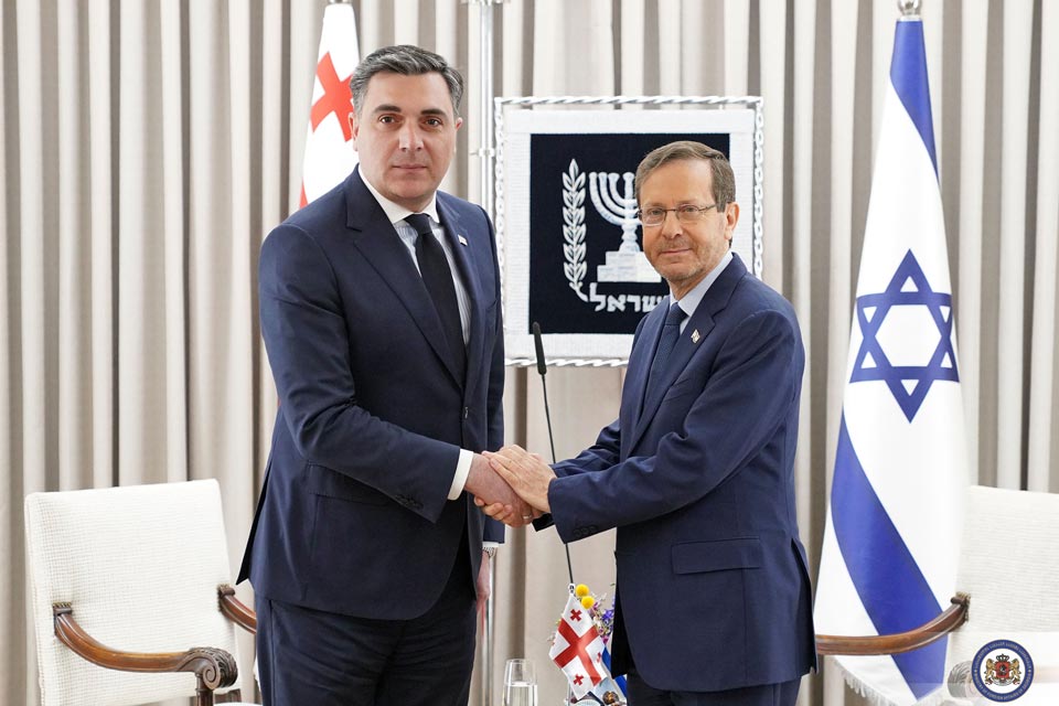 Georgian FM meets President of Israel