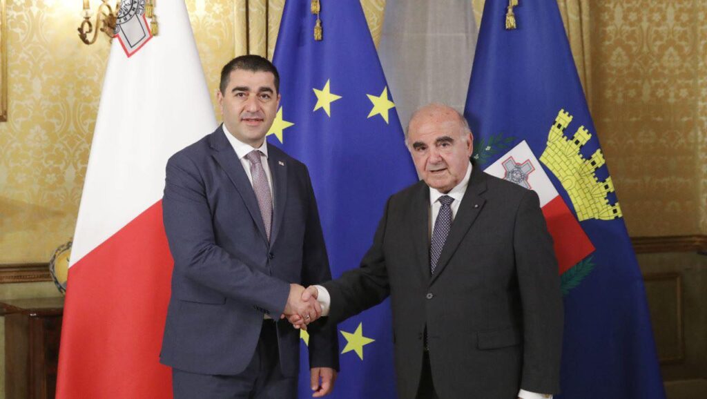 Georgian Parliament Speaker meets President of Malta