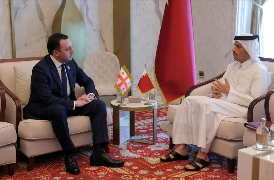 Georgian PM meets his Qatari counterpart in Doha