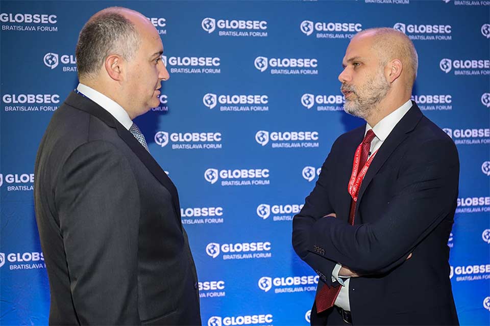 Джуаншер Бурчуладзе встретился со своим словацким коллегой в рамках форума GLOBSEC в Братиславе