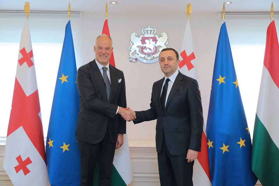 Georgian PM meets Hungarian Defence Minister