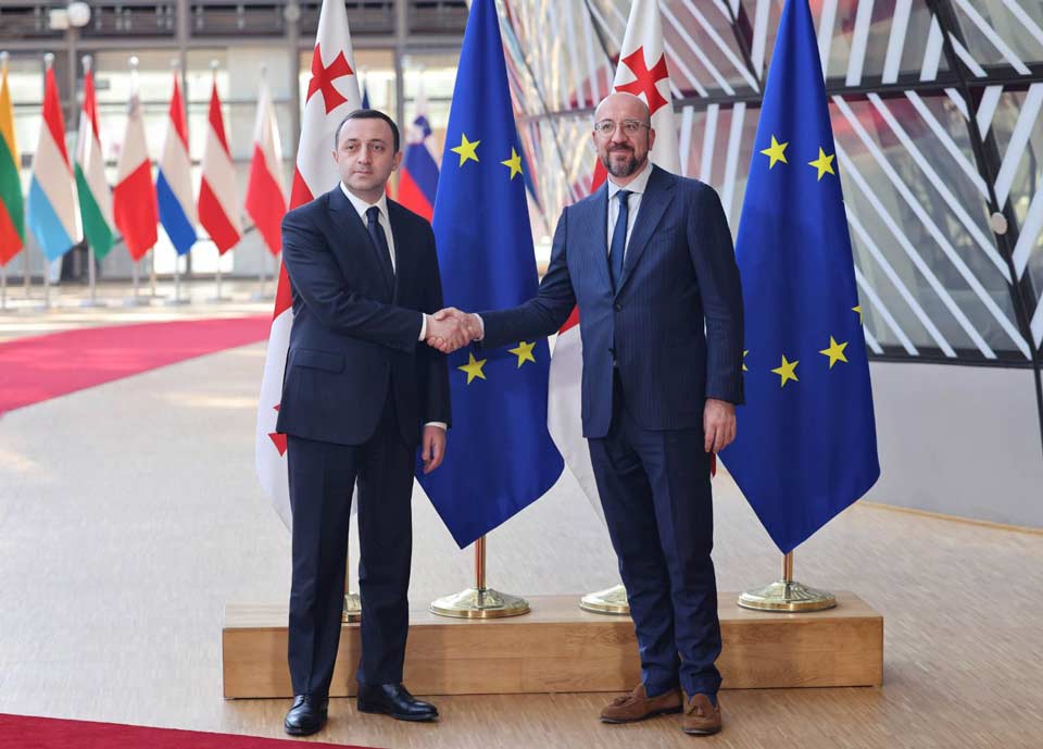 PM Garibashvili, Charles Michel discuss Georgia's EU accession process
