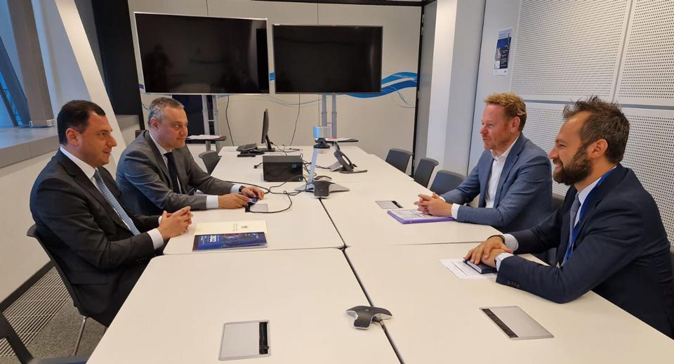 Georgian Education Minister meets NATO’s David van Weel