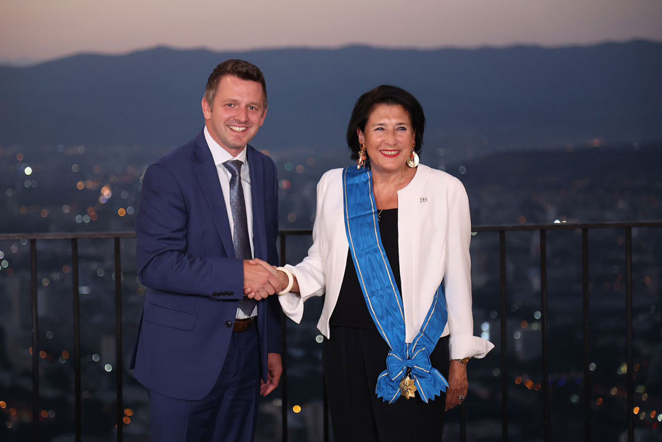 APF President awards Ordre de la Pléiade to President Zourabichvili