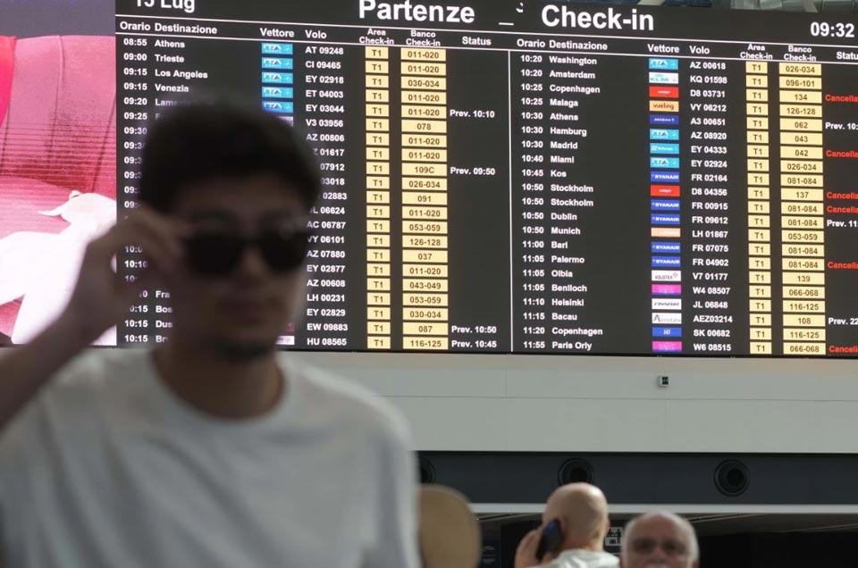 В Италии отменили около 1000 рейсов из-за забастовки сотрудников аэропортов и авиакомпаний