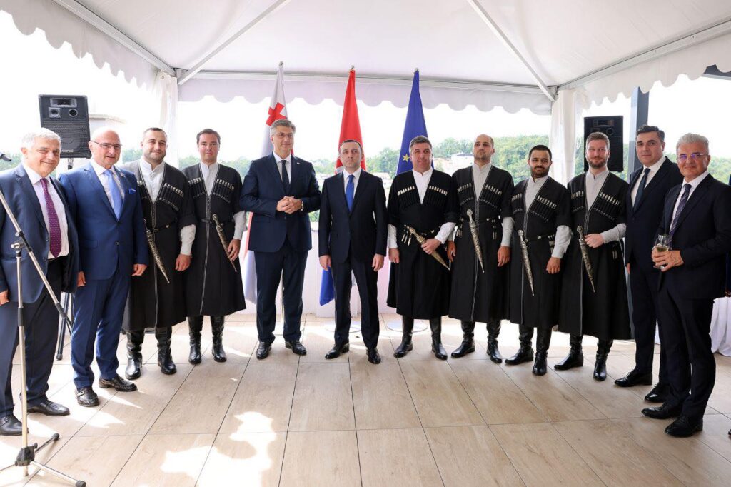 Georgian, Croatian PMs attend opening of Georgia’s Embassy in Zagreb