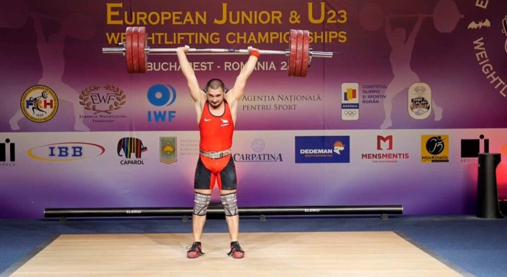 Georgian weightlifter Saba Asanidze wins gold at U20 European Championships