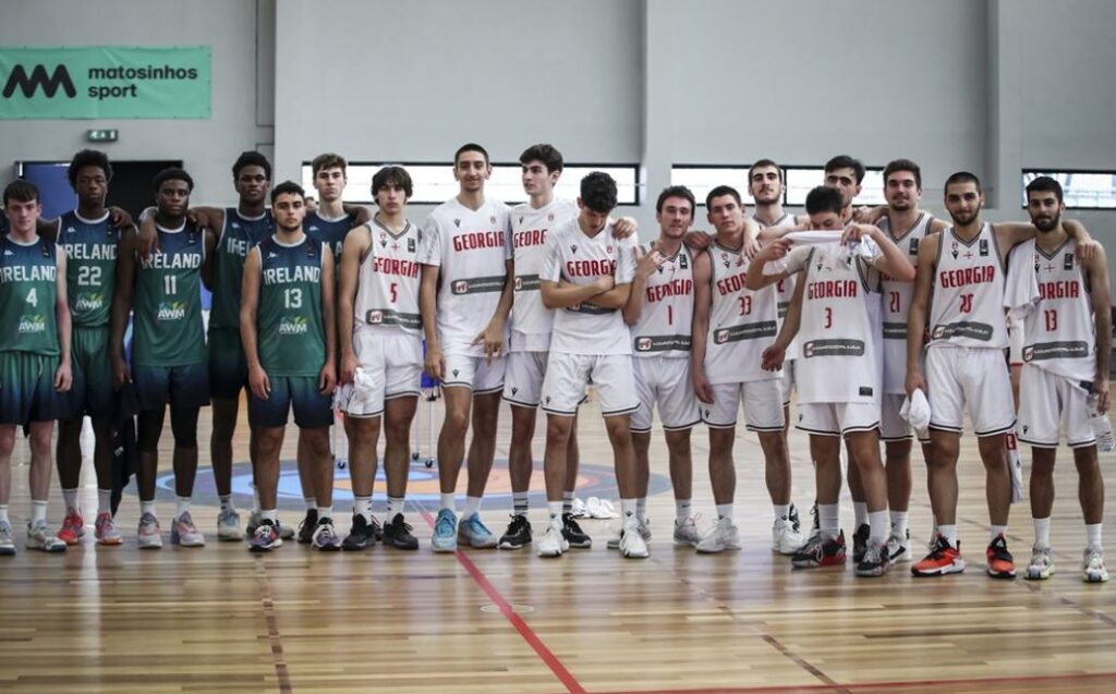 Gürcüstanın 18 yaşadək futbolçulardan ibarət basketbol komandası İrlandiyanı məğlub edərək B divizionunu 19-cu yerdə başa vurub #1TVSPORT