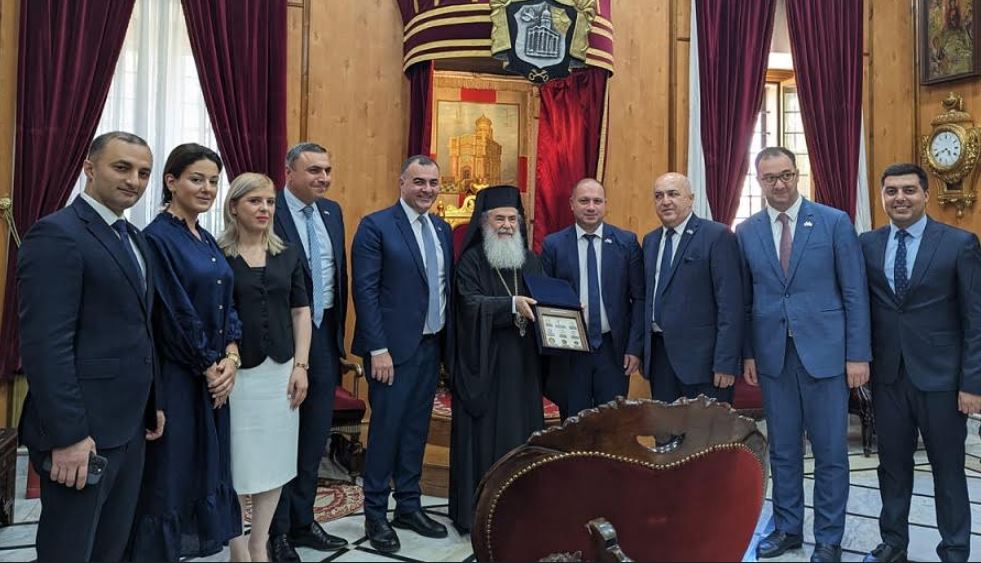 Patriarch of Jerusalem and all Palestine hosts Georgian parliamentary delegation