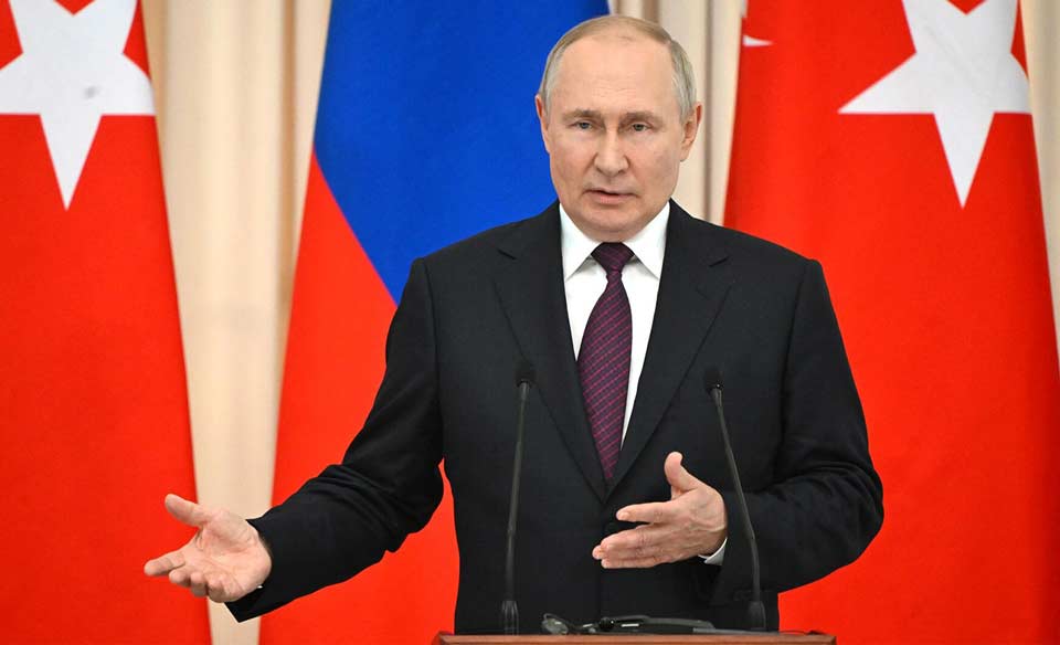 Владимир Путин - Можно сказать, что это наша ошибка, что мы решили применить оружие, чтобы положить конец войне, которая началась в 2014 году на Донбассе