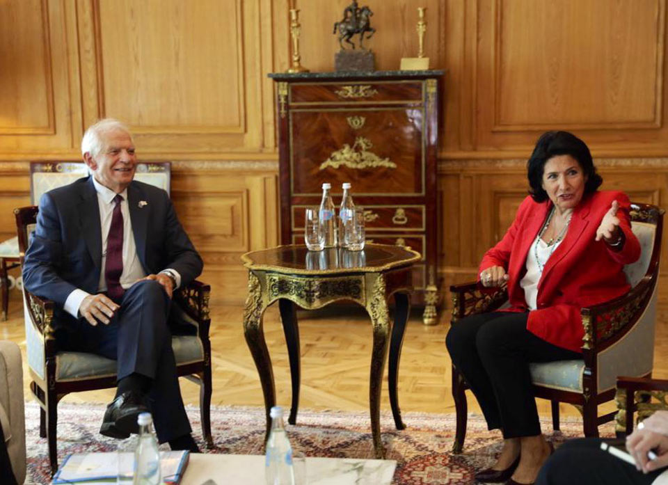 Жозеп Боррель - У меня была хорошая встреча с президентом Грузии, мы говорили о пути Грузия-ЕС и ситуации с региональной безопасностью