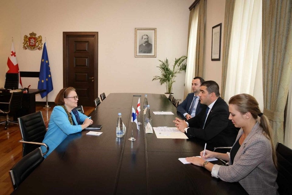 Шалва Папуашвили встретился с послом Финляндской Республики