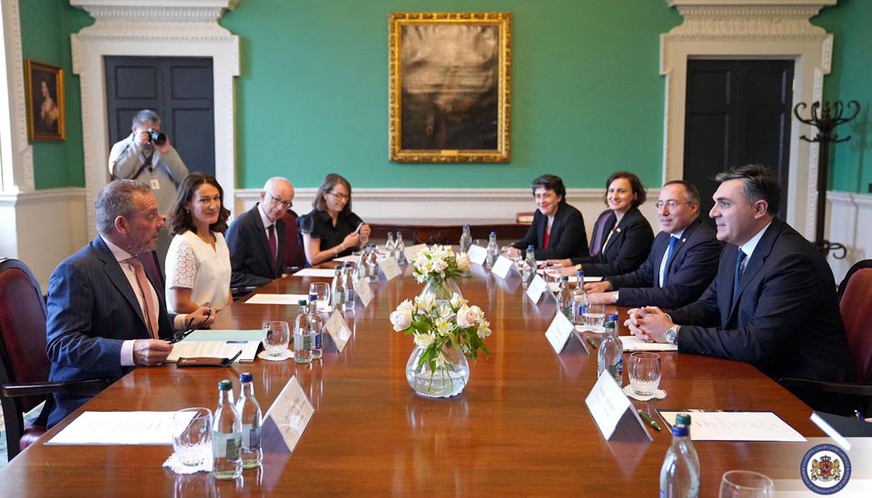 МИД Грузии - На встрече с Ильей Дарчиашвили председатели Сената и парламента Ирландии заявили, что Ирландия поддерживает вступление Грузии в ЕС и предоставление ей статуса кандидата