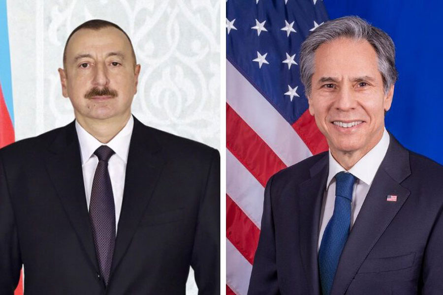 Ильхам Алиев и Энтони Блинкен по телефону обсудили текущую ситуацию в Карабахе