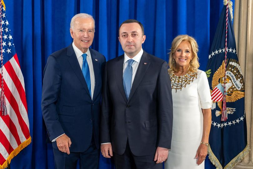 Ираклий Гарибашвили присутствовал на приеме, организованном от имени Джо Байдена и его жены