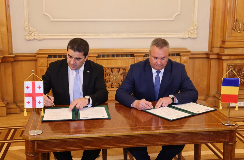 Georgia, Romania sign joint declaration on parliamentary cooperation
