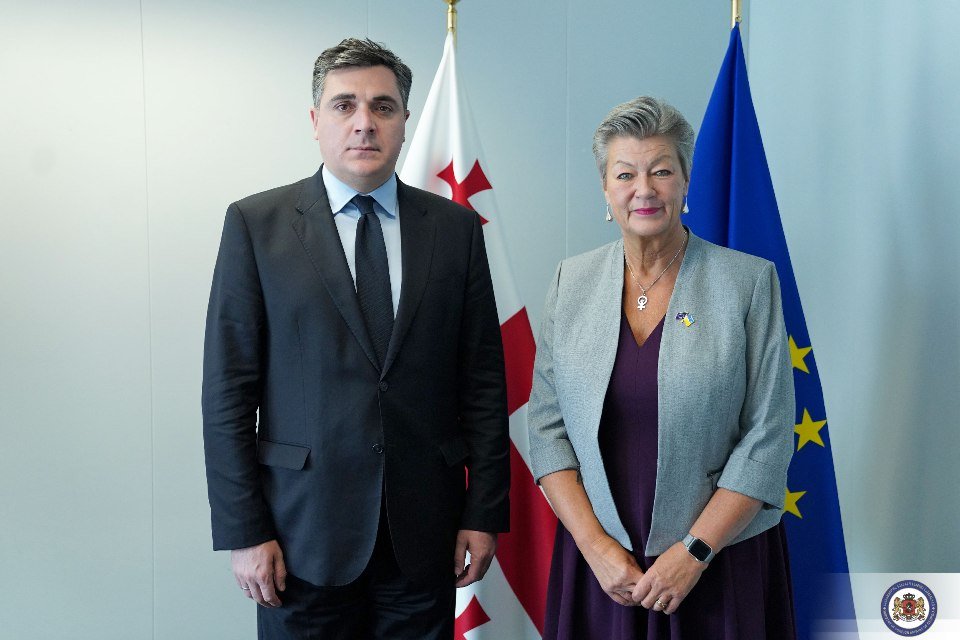 Georgian FM meets EU Commissioner for Home Affairs