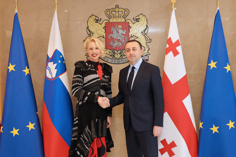 Georgian PM hosts President of Slovenian National Assembly