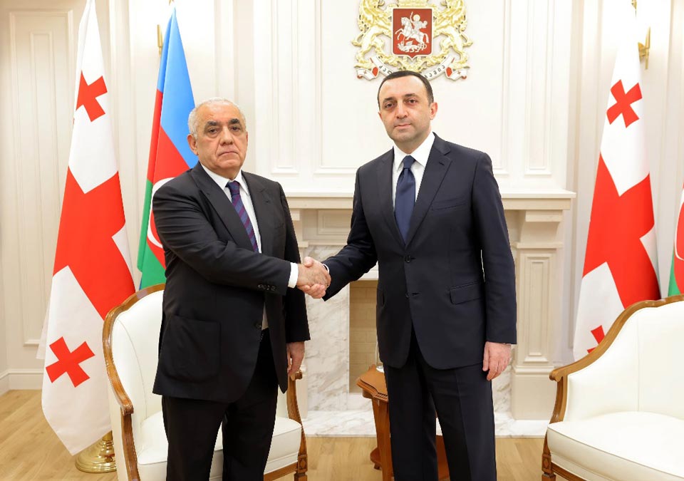 Georgian PM hosts Azerbaijani colleague