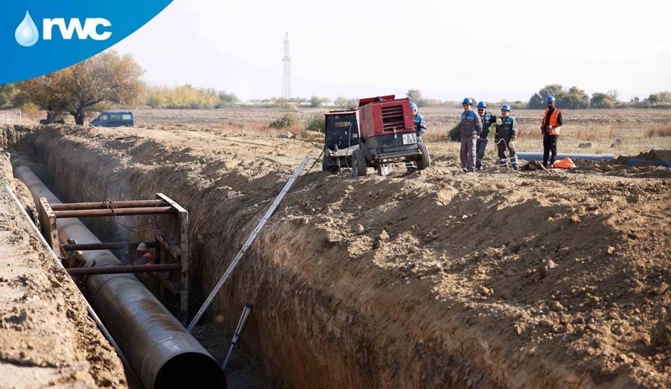 Rustavi Water Company reconstructs main water supply network
