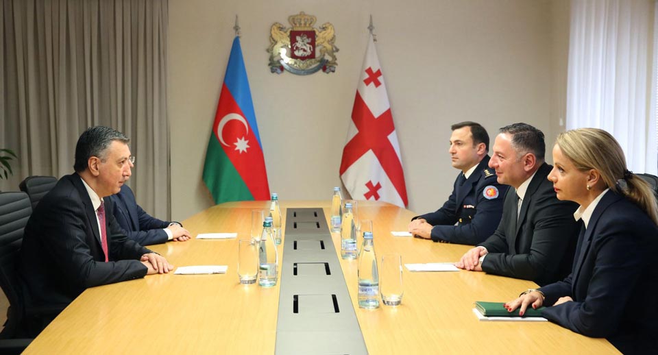 Interior Minister meets Azerbaijan's Ambassador