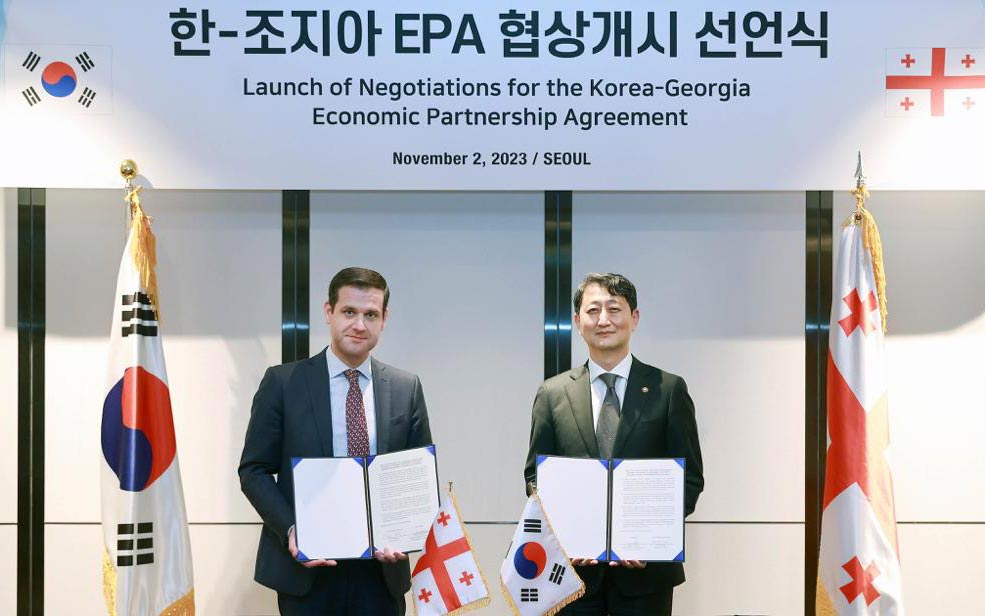 Georgia-South Korea free trade negotiations to be held in February 2024