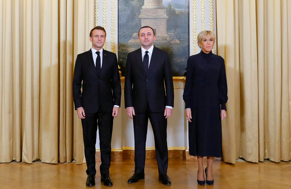 Georgian PM attends dinner at Élysée Palace