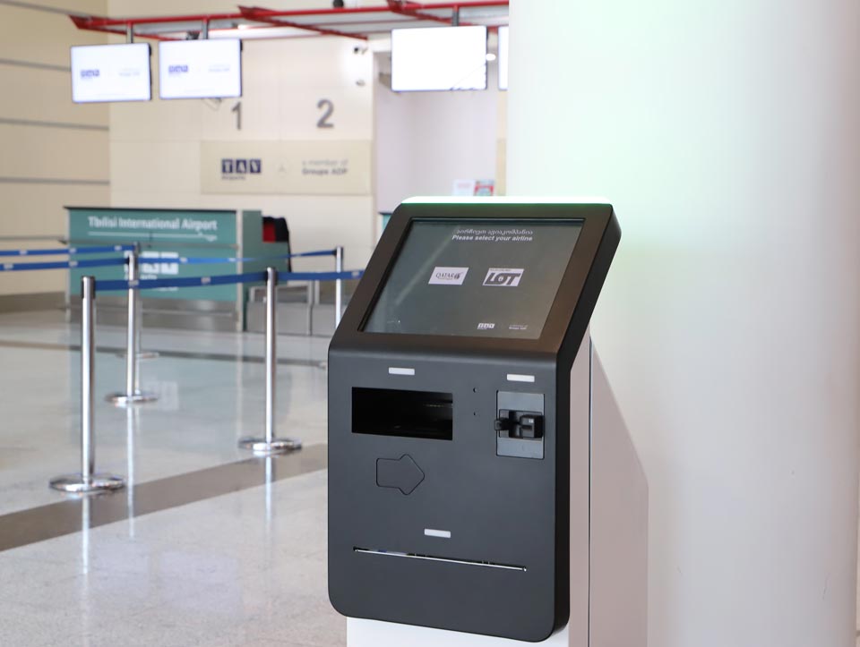 Пассажиры смогут самостоятельно зарегистрироваться на рейс в Тбилисском международном аэропорту