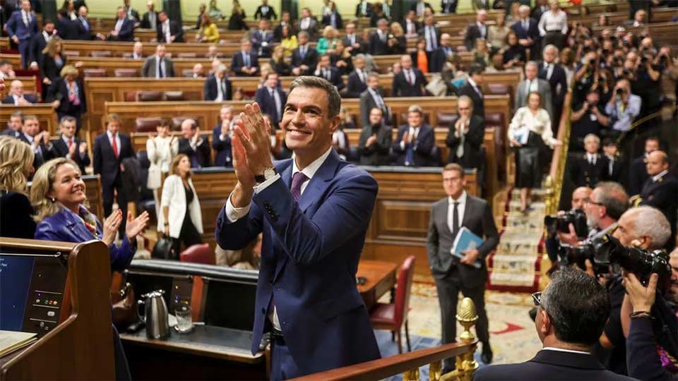 Պեդրո Սանչեսը երկրորդ ժամկետով ընտրվեց Իսպանիայի վարչապետ