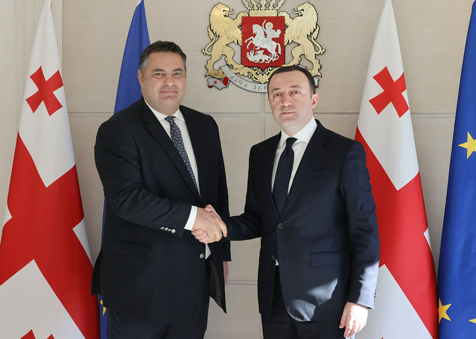 Ираклий Гарибашвили встретился с новым послом в Королевстве Саудовская Аравия Николозом Ревазишвили