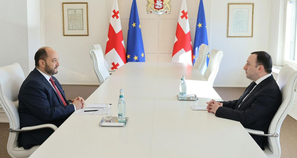 Իրակլի Ղարիբաշվիլին հանդիպել է Հայաստանի Հանրապետության վարչապետի աշխատակազմի ղեկավարի հետ