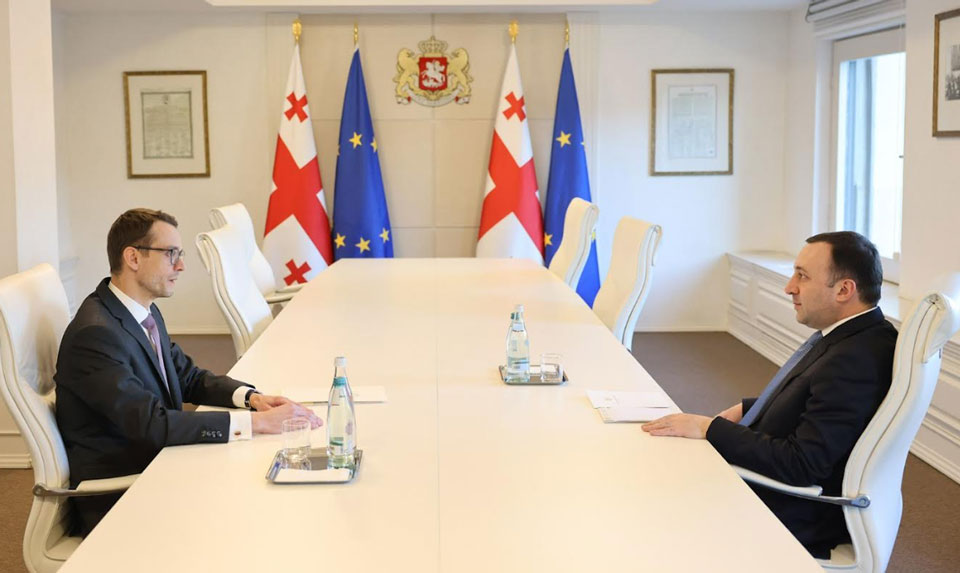 Ираклий Гарибашвили встретился с новым послом Словацкой Республики