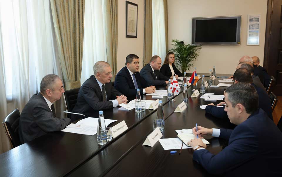 Шалва Папуашвили встретился с секретарем Совета безопасности Армении Арменом Григоряном
