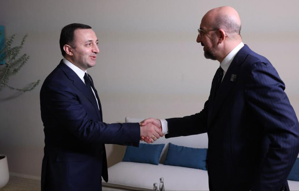 Ираклий Гарибашвили – На встрече с Шарлем Мишелем мы обсудили программу реформ Грузии и прогресс, достигнутый на пути к европейской интеграции