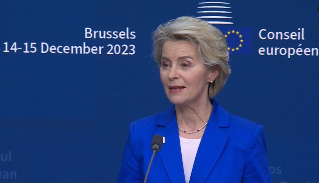 Урсула фон дер Ляйен - ЕС выполняет свои обещания, поздравляю Грузию, продолжайте делать хорошее дело, вы Европа, мы хотим, чтобы вы присоединились к ЕС