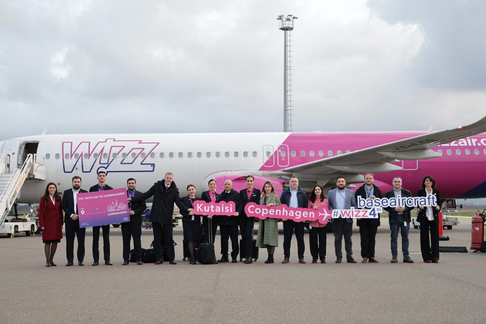 Wizz Air увеличила свой авиапарк на базовом аэропорту Кутаиси до 4 самолетов