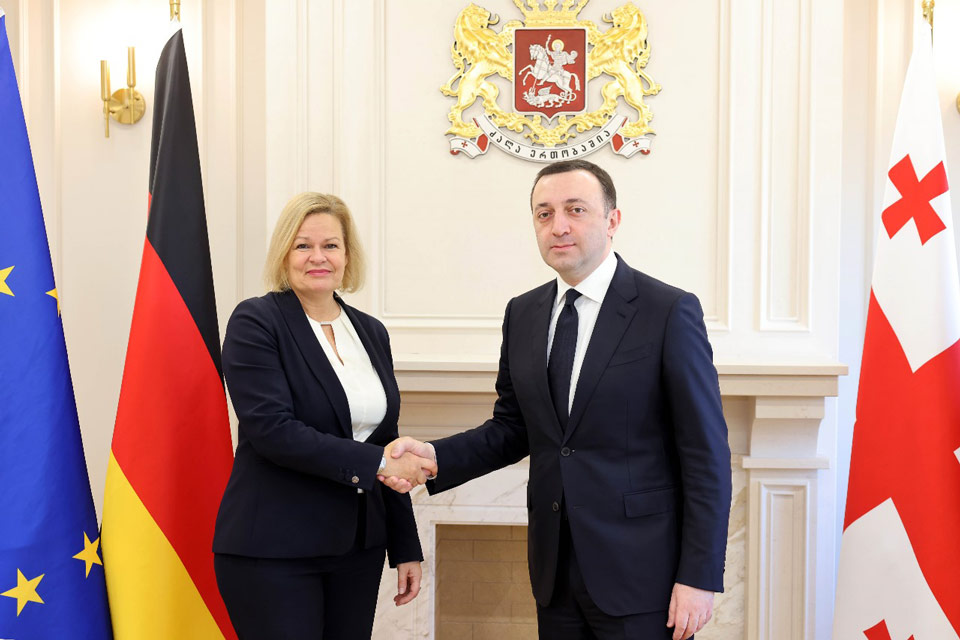 Ираклий Гарибашвили встретился с федеральным министром внутренних дел Германии Нэнси Фезер
