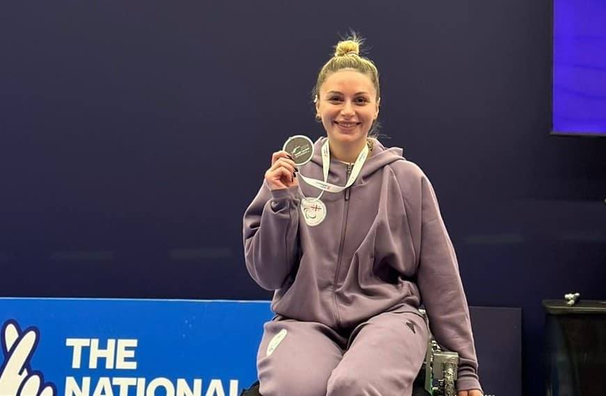 Wheelchair fencer Nina Tibilashvili wins silver medal in Cardiff