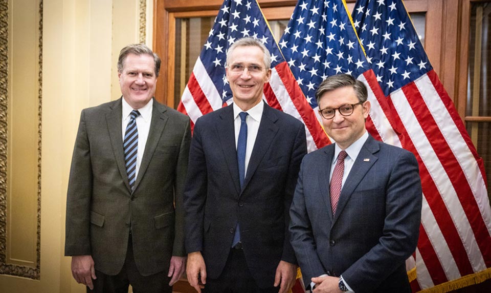 Йенс Столтенберг встретился со спикером Палаты представителей США и другими конгрессменами в Вашингтоне